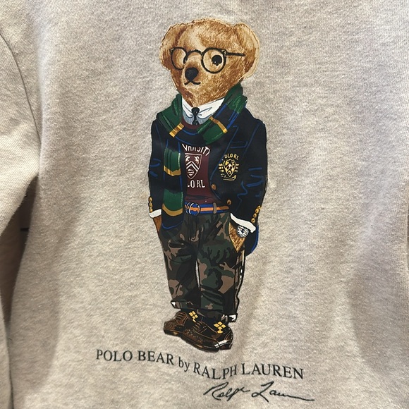 Polo by Ralph Lauren Grey Bear Hoodie - Picture 2 of 5